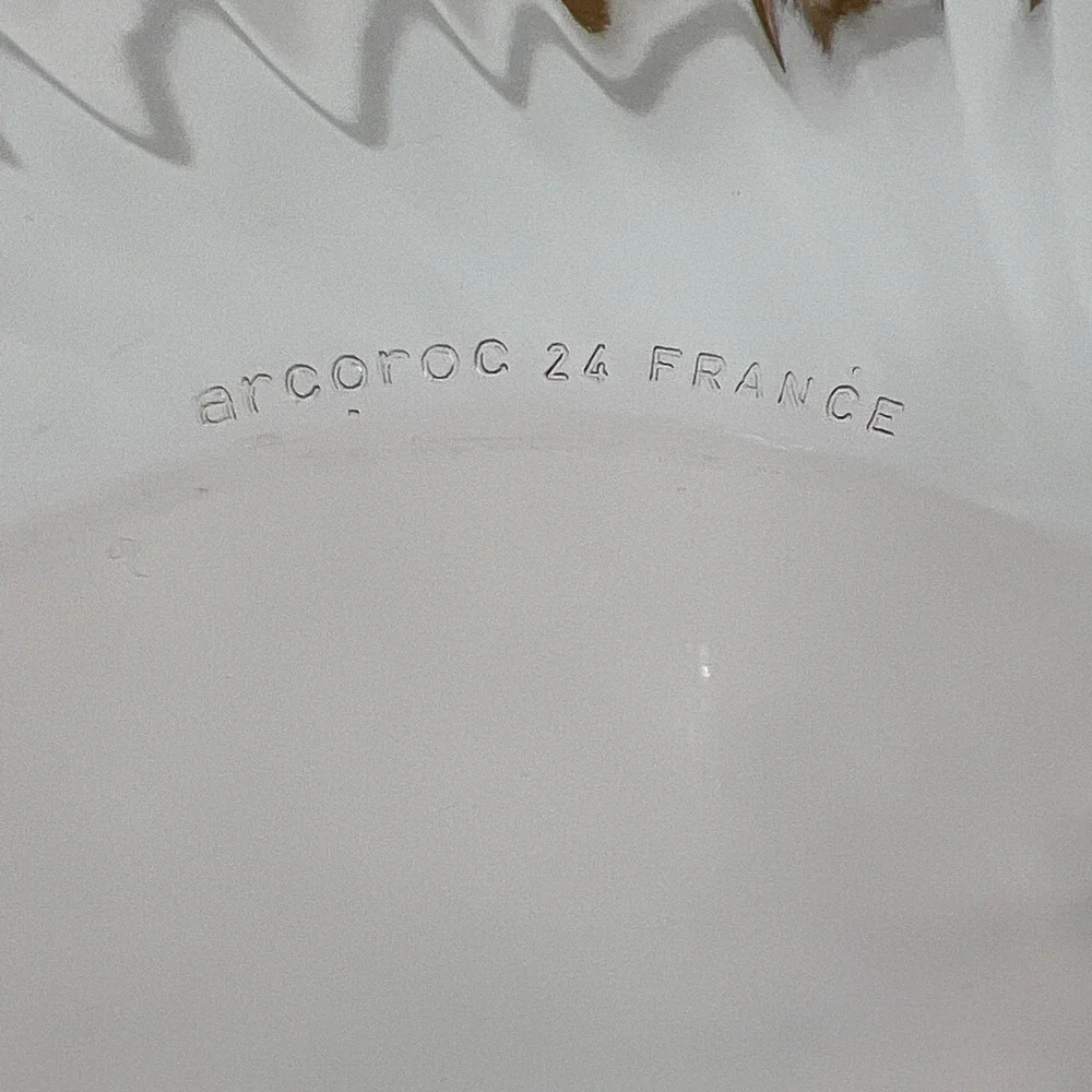 Arcoroc Rosaline Pink Swirl Depression Glass Plates Cup Made In France Set of 14